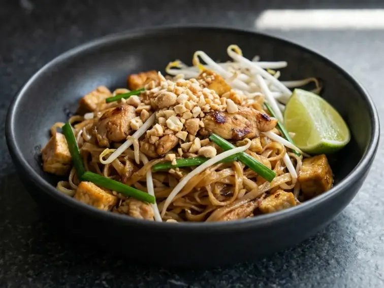 High Protein Chicken Pad Thai