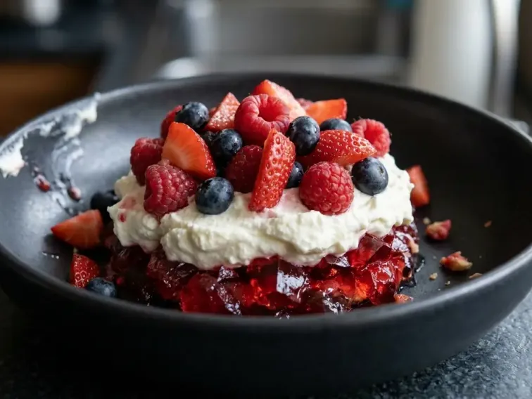High-Protein Beeren-Gelee Dessert Bowl