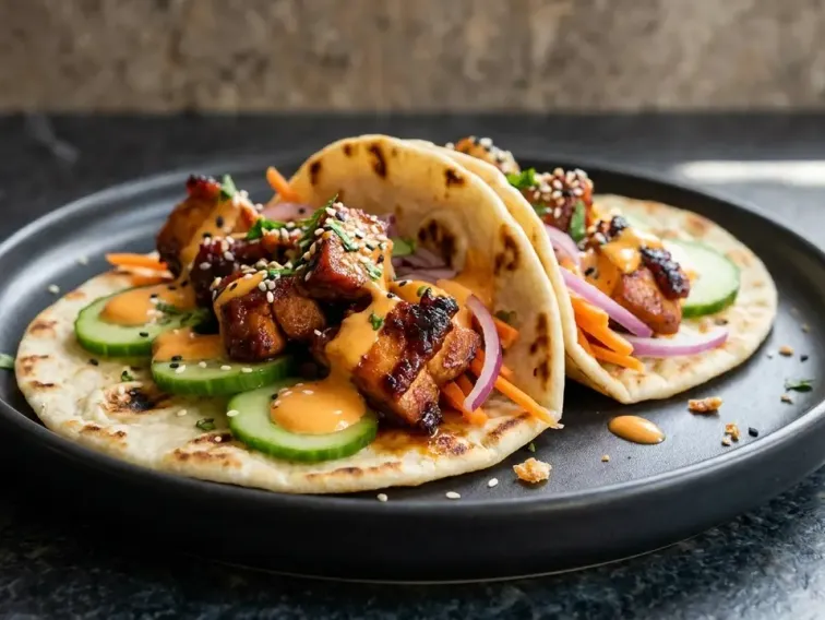 High Protein Korean BBQ Chicken Wraps